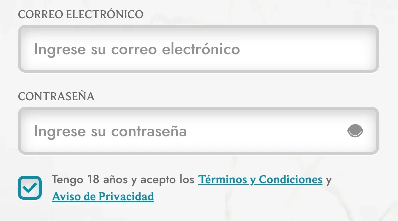 Formulario de registro de usuario en MyEmpire Casino