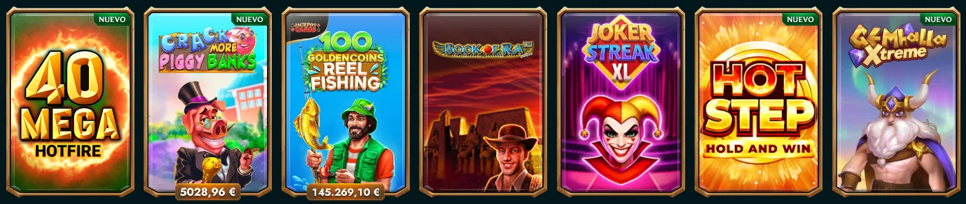 Tragaperras y tragamonedas en línea en MyEmpire Casino